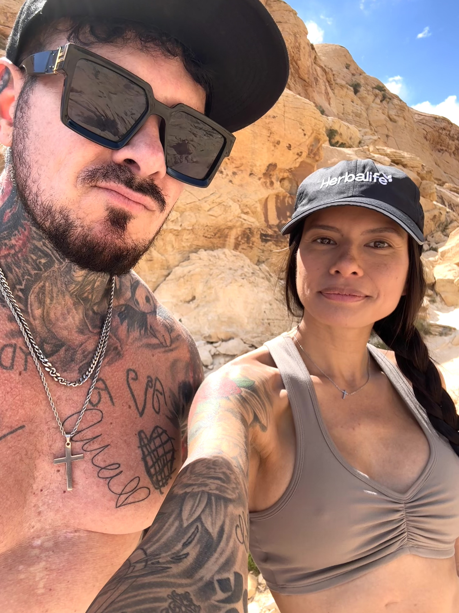 Dave training a client at Red Rock Canyon